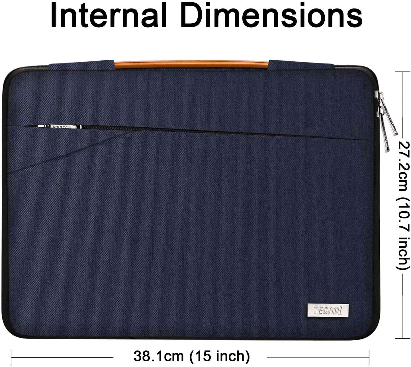 TECOOL 15.6 Inch Laptop Sleeve Protective Case for 15-15.6 Inch Lenovo Thinkpad Ideapad Acer ASUS Dell HP Notebook Chromebook - Image 3