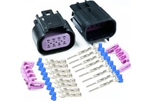 8-Pin GT150 Series 25Amps (GT 150 Series) Male and Female Sealed Connector Set, Wire Gauge 18 20 AWG