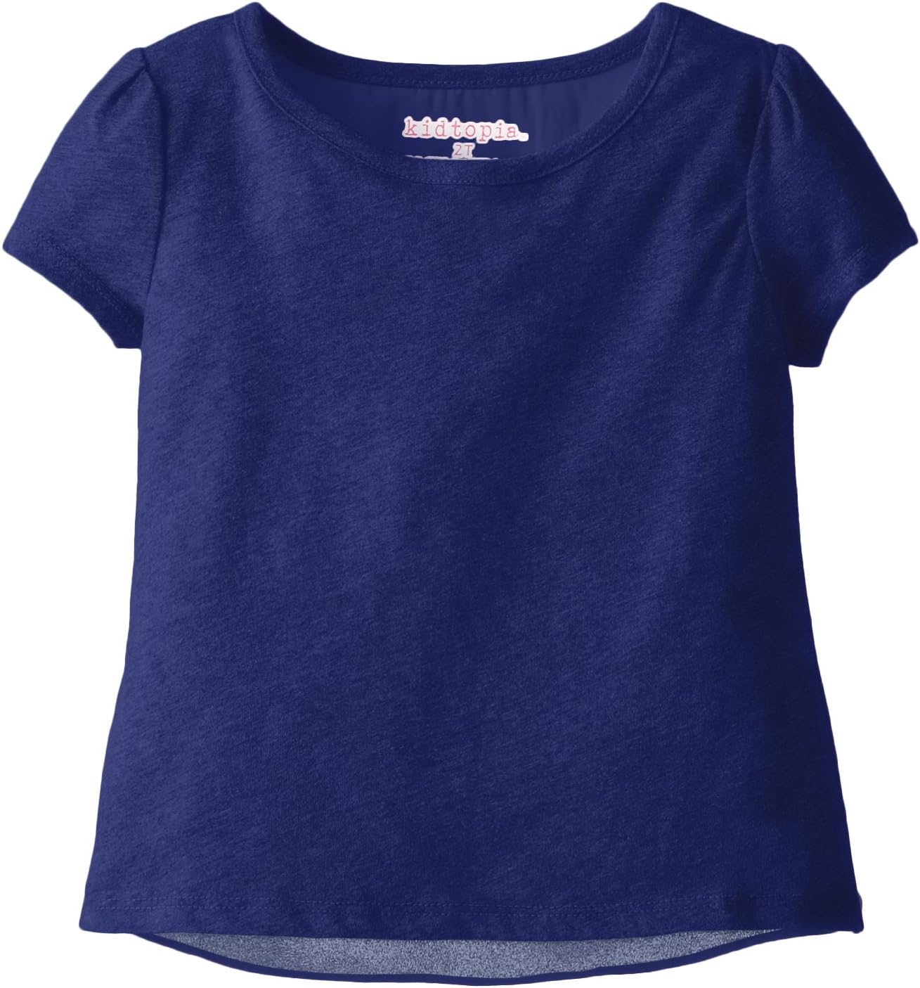 Kidtopia Little Girls' Short Sleeve Top with Chiffon
