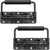 BICHENHWAI 4.99 Inch Stainless Steel Toolbox Handles Heavy Duty Spring Loaded Case Handles for Wooden Crates &amp; Battery Boxes (2PCS)