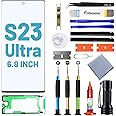 Tpyag Screen Replacement for Samsung Galaxy S23 Ultra,Replacement Screen for Galaxy S23 Ultra Series 6.8 inch,Screen Repair Kit with Waterproof Adhesive(NO OLED & Touch Digitizer)