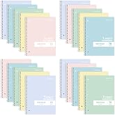 ONAVIA 1 Subject Spiral Notebook Wide Ruled Bulk, 140 Pages, Assorted | 70 Sheets, 7.5 x 10.5 in, 20 Pack School Notebooks, Wide Ruled Paper, Students, Classroom, Homework