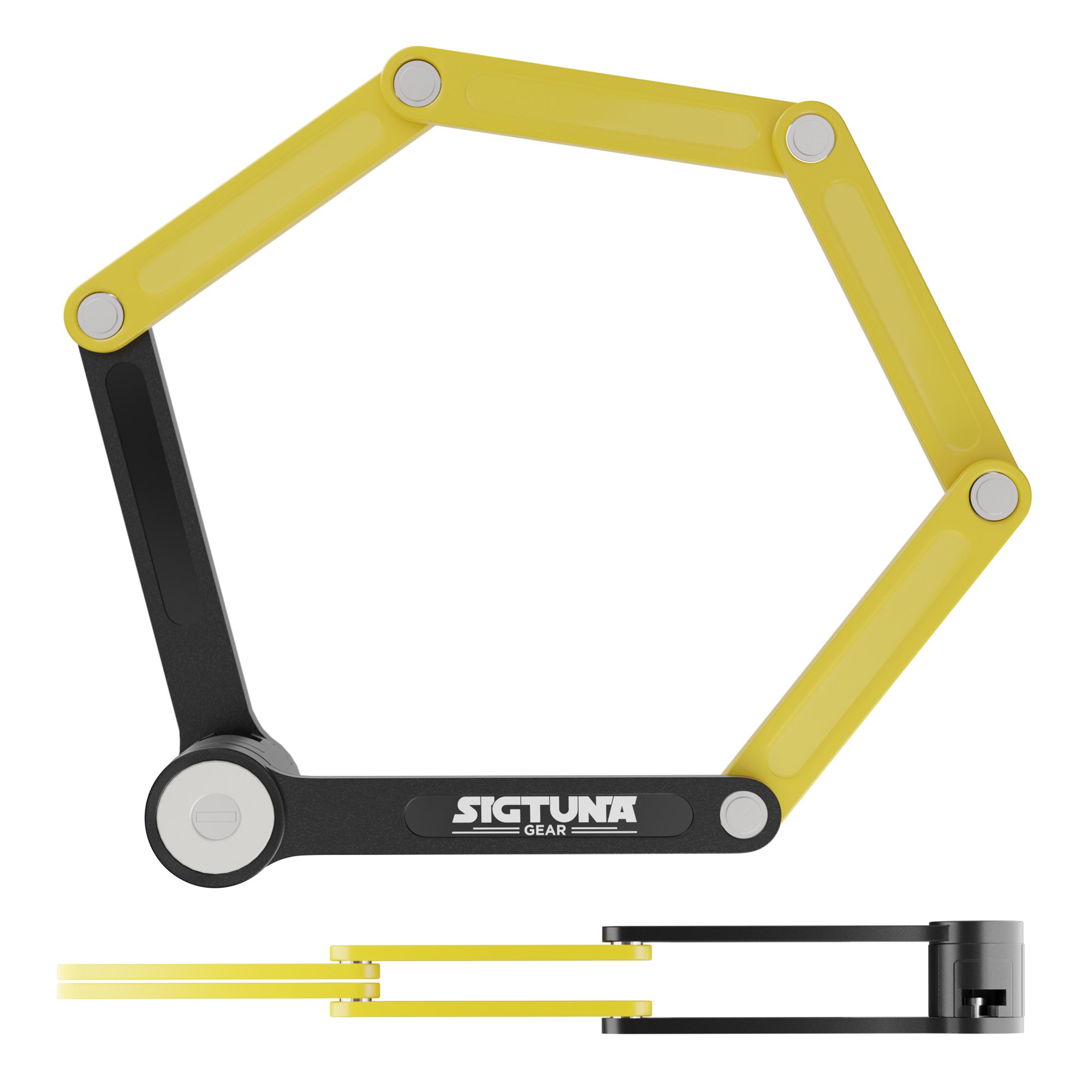 SIGTUNA Folding Bike Lock Heavy Duty Fold Bike Lock Combination with