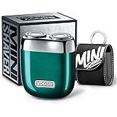 yoose Alloy Mini Shaver, Portable Electric Razor for Men, IPX7 Waterproof, Dry Shave, USB-C Rechargeable, Easy to Clean Magnetic Detachable Head, Cordless Electric Shaver, 60 Mins Runtime, Green