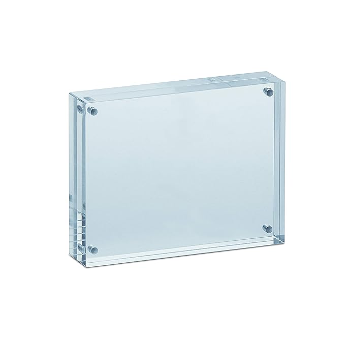 Maul 1954705 Fotohalter aus hochwertigem Acryl, 1 Stück, Transparent, 11.5 x 9 x 2.4 cm
