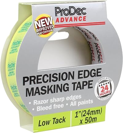 ProDec Advance 24mm 50m Masking Tape Low Tack for Razor Sharp Lines