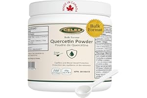 CELEX Quercetin Powder 60g | 100% Pure Quercetin | 100 Servings | Vascular & Capillary Support | Immune Health & Seasonal Wel