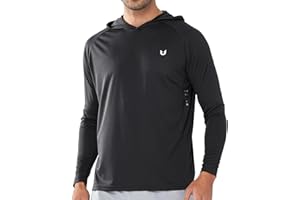 NORTHYARD Men's UPF 50+ Hoodie Shirts Rash Guard Long Sleeve Sun Protection SPF Swim Shirt UV for Athletic Running Fishing