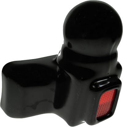 Maypole Black PVC Towball Cover with Red Reflector 50 mm Flange Towballs