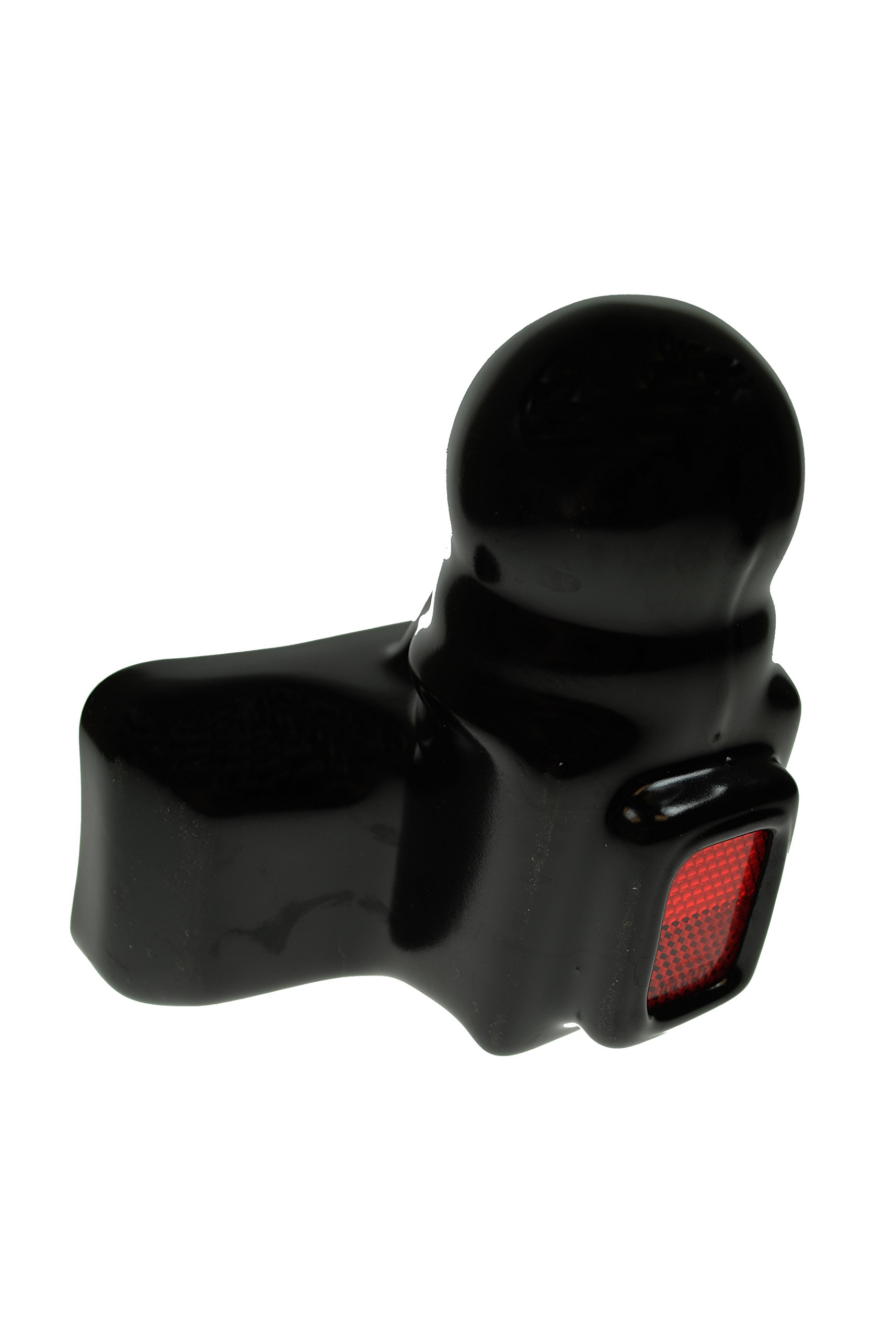 Maypole Black PVC Towball Cover with Red Reflector Fits Flange Style 50 mm Towballs