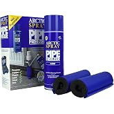 Arctic Hayes &lrm;ZEK2 Aero Disposable Pipe Freeze Kit with 2 Freezing Jackets for Plumbing Installation, Repair &amp; Maintenance. Freezes Plastic &amp; Metal Pipes (8-28mm Diameter), Blue