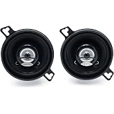 HERTZ Dieci Series DCX-873 3.5" Two-Way Coaxial Speakers - Pair | water repellent pressed paper, PEI tweeter 15 mm, 30W RMS, 4 Ohm, 92 dB, 130-21000 Hz, ferrite magnet, depth 34 mm