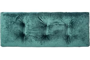 JAMPAYANG Bench Cushion, Non-Slip Tufted Bench Cushions for Swing, Shoe Storage, Window Seat (36"x14", Dark Green)