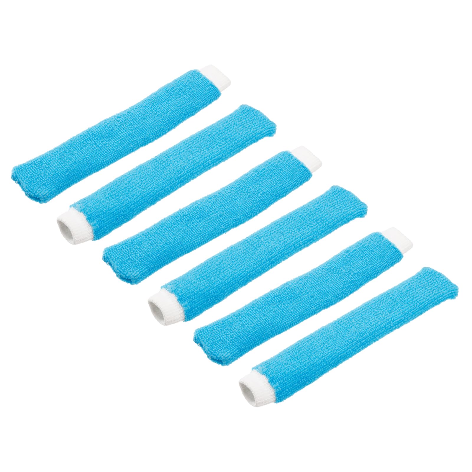 M METERXITY 6 Pack Badminton Towel Overgrip - Nylon Anti-Skid Sweatband Tennis Racquet Grip, Apply to Badminton/Tennis/Golf Handle (Sky Blue)