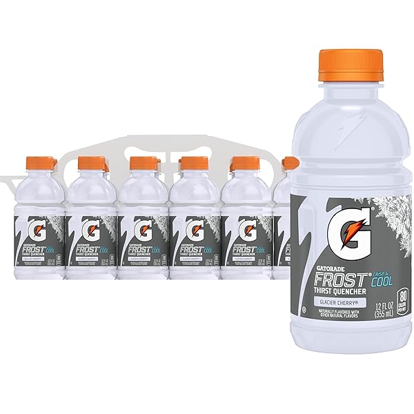 GATORADE THIRST QUENCHER, GLACIER CHERRY, 12 FL OZ (PACK OF 12)