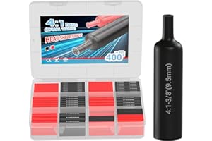 DROK 400 Pack 4:1 Heat Shrink Tubing Kit - IP67 Waterproof Heat Shrink Wire Connectors with Adhesive Lining for Marine Boat T