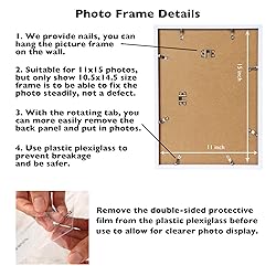 JCJMY 11x15 inch Picture Frame, Horizontal and