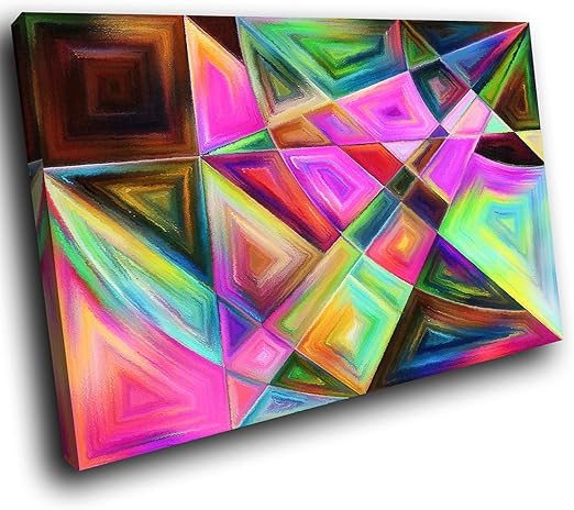 Ab1538c Gerahmte Leinwanddruck Bunter Wand Kunst Retro Bunt Cool Modernes Abstraktes Wohnzimmer Schlafzimmer Bild Stuck Wohnkultur Interior Design Einfach Hang Guide 60x40cm Amazon De Kuche Haushalt