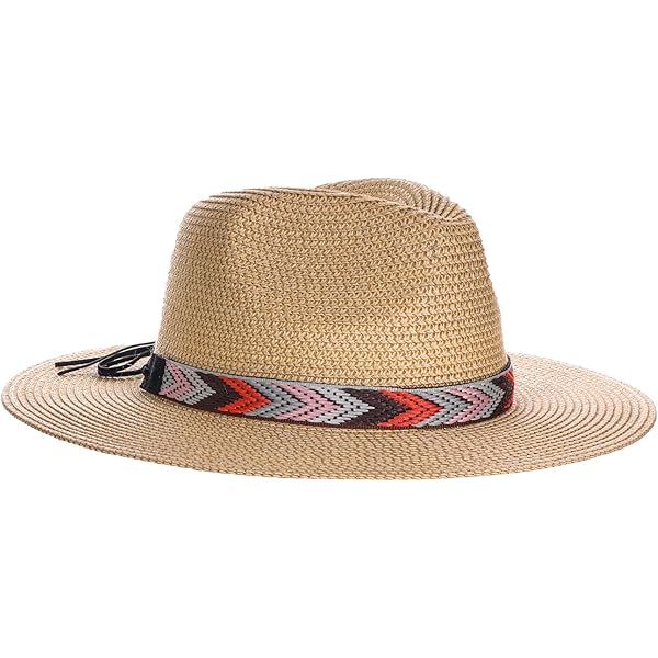 帽子 Zujo Circus Panama hat Panama Jack Straw Safari Hat - Vegan Leather Band Matte Toyo