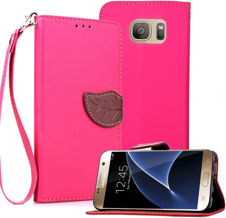 Galaxy Note 5 Case,ABURA Phone Case for Galaxy Note 5,[Kickstand Feature][Wallet Feature] Wallet Case, Luxury Wallet PU Leather Case Flip Cover with Foldable Stand, Pockets for ID for Samsung Galaxy Note 5(2015) (Rose)