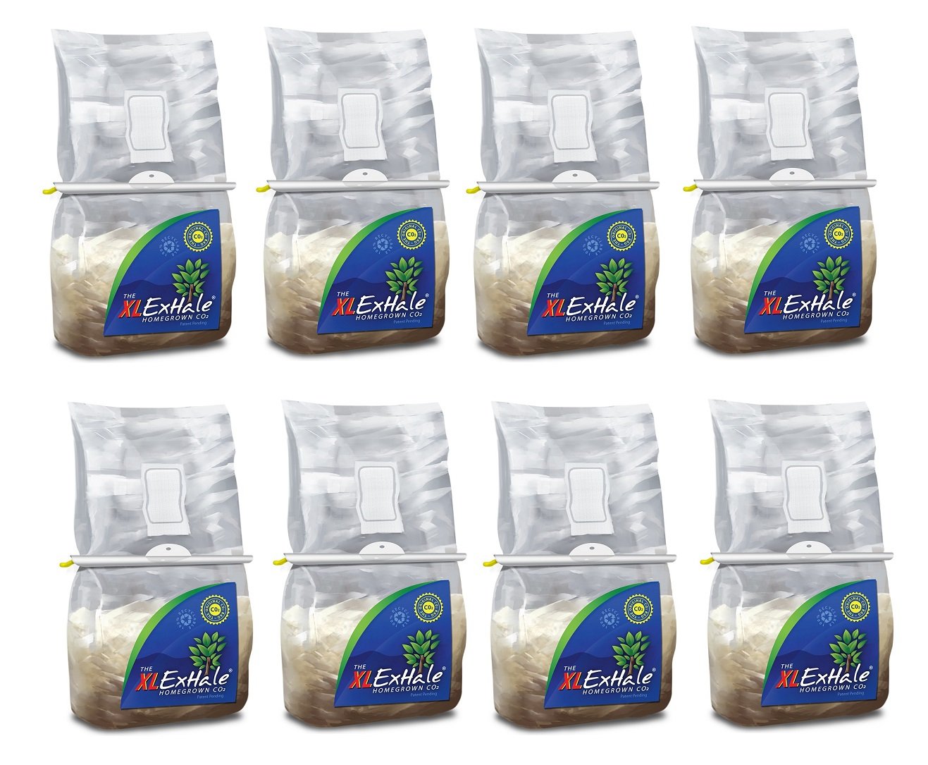 8pc / CASE ExHale 365 CO2 Bags The Original Homegrown CO2 Bag Makers