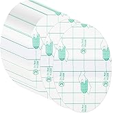 YUXIANLB 60 Pieces Transparent Adhesive Bandage Waterproof Bandages, Oval Stretch Liquid Bandage for Skin, Transparent Film Dressing Waterproof Bandages for Swimming (3.2 x 2 Inch)