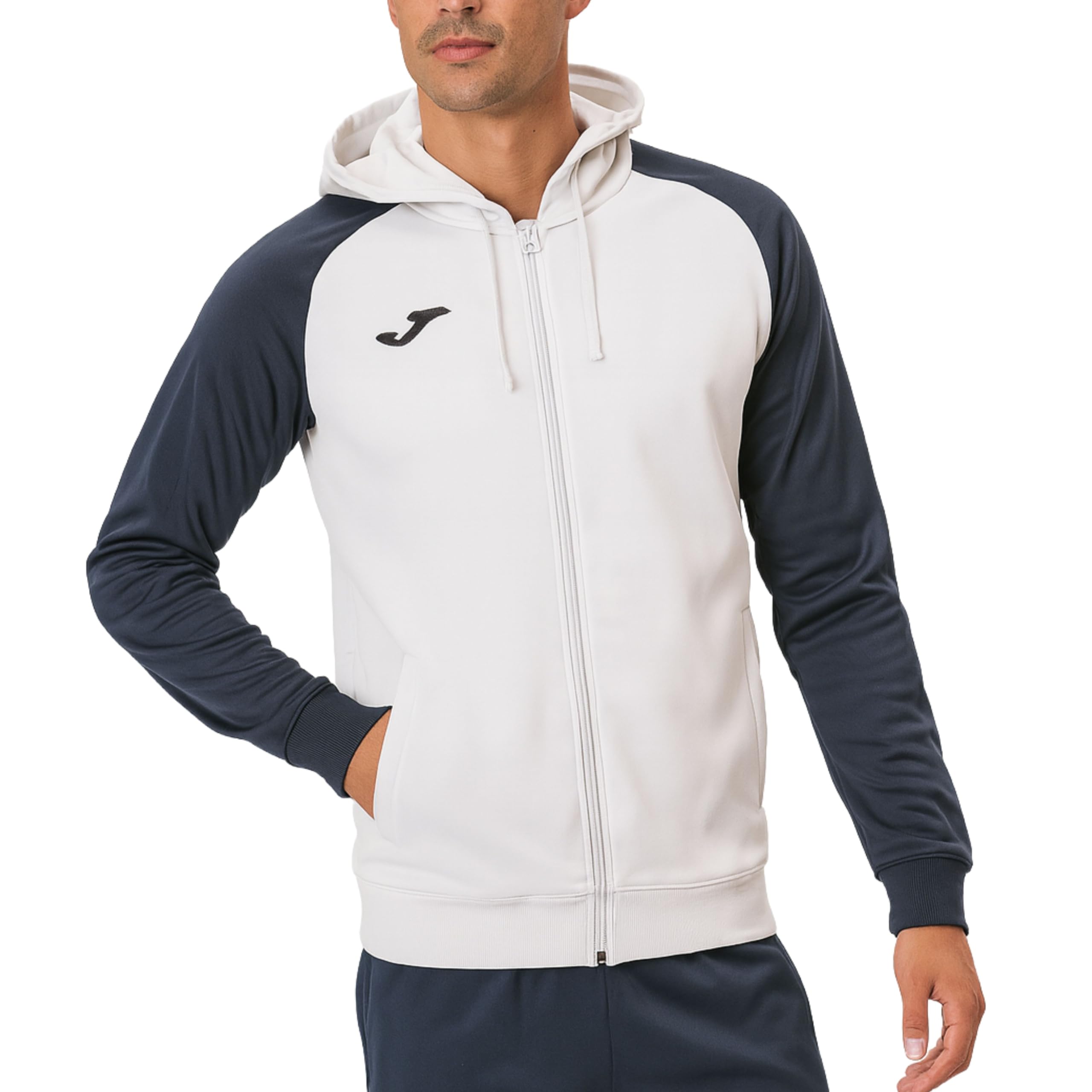 Joma Men's Academy IV Hooded Sweatshirt, Navy, White, Regular