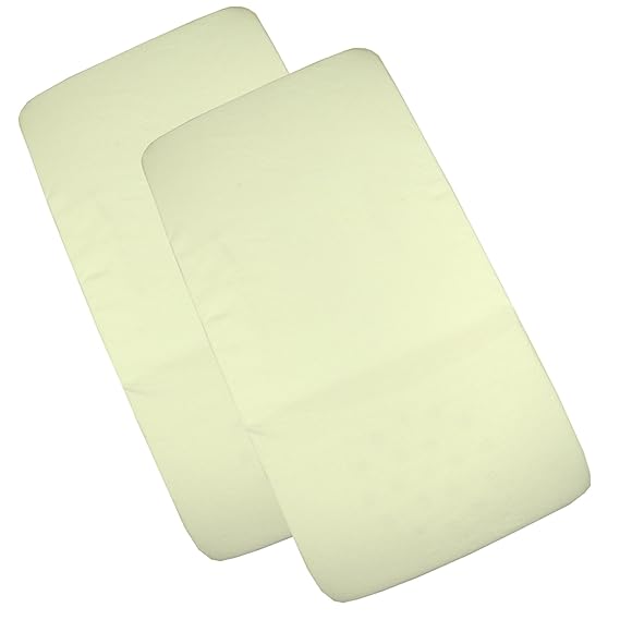 BabyPrem Baby Pack of 2 Fitted Cotton Travel Cot Sheets 37