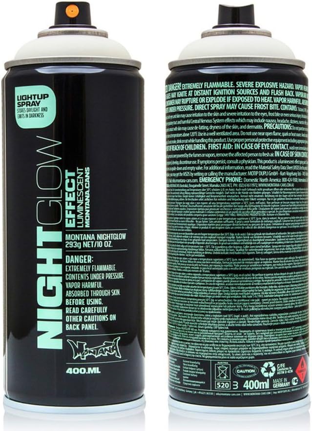 Montana Nightglow Paint - 400ML, LUMGREEN