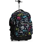 Tilami Rolling Backpack 19 inch Wheeled LAPTOP Boys Girls Travel School Student Trip, weekend