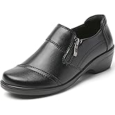 QAE Loafers for Women Comfortable Loafers Slip-Ons Dress Shoes for Women Business Casual Work Office Shoes Women's Orthopedic Walking Shoes