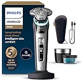 Philips Norelco Shaver i9000 Prestige, Wet & Dry Electric Shaver, Dark Slate Nova, SenseIQ Technology, Triple Lift & Cut System, 360 Rotating Dual SteelPrecision Blades, Charging Stand, XP9204/85
