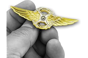 LEO CHALLENGE COINS EL13-016 Full Size UAS FAA Commercial Drone Pilot Wings pin