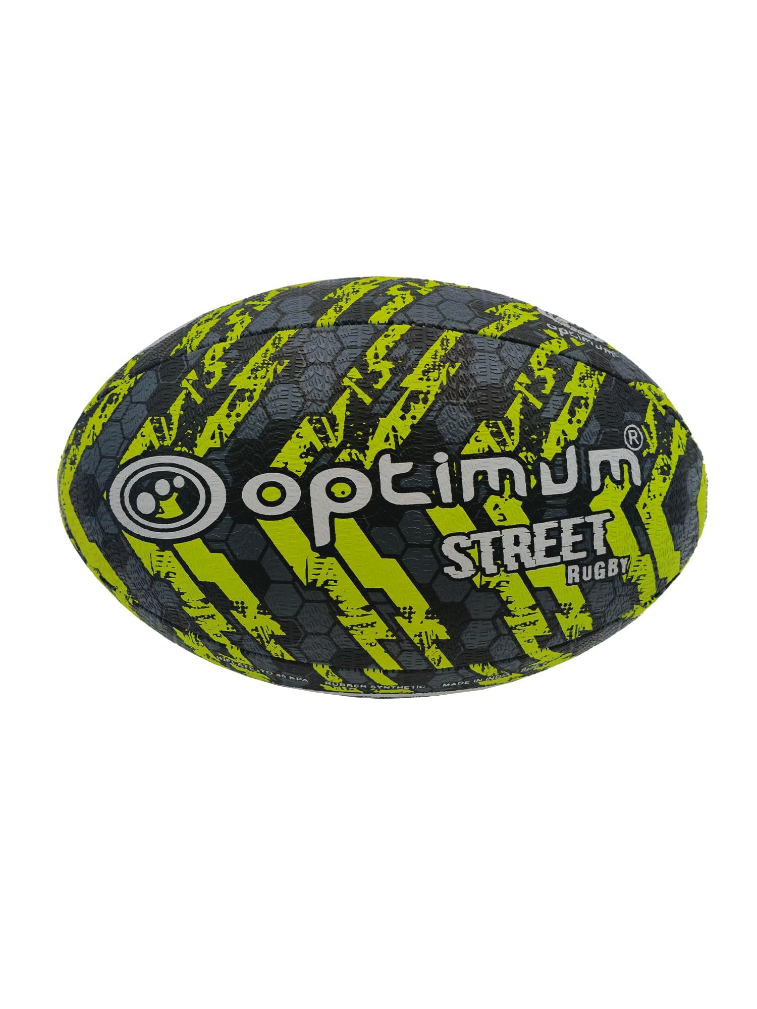 Optimum Street Rugby Ball – Durable, High-Visibility, Superior Grip & Control Surfaces & Skill Levels