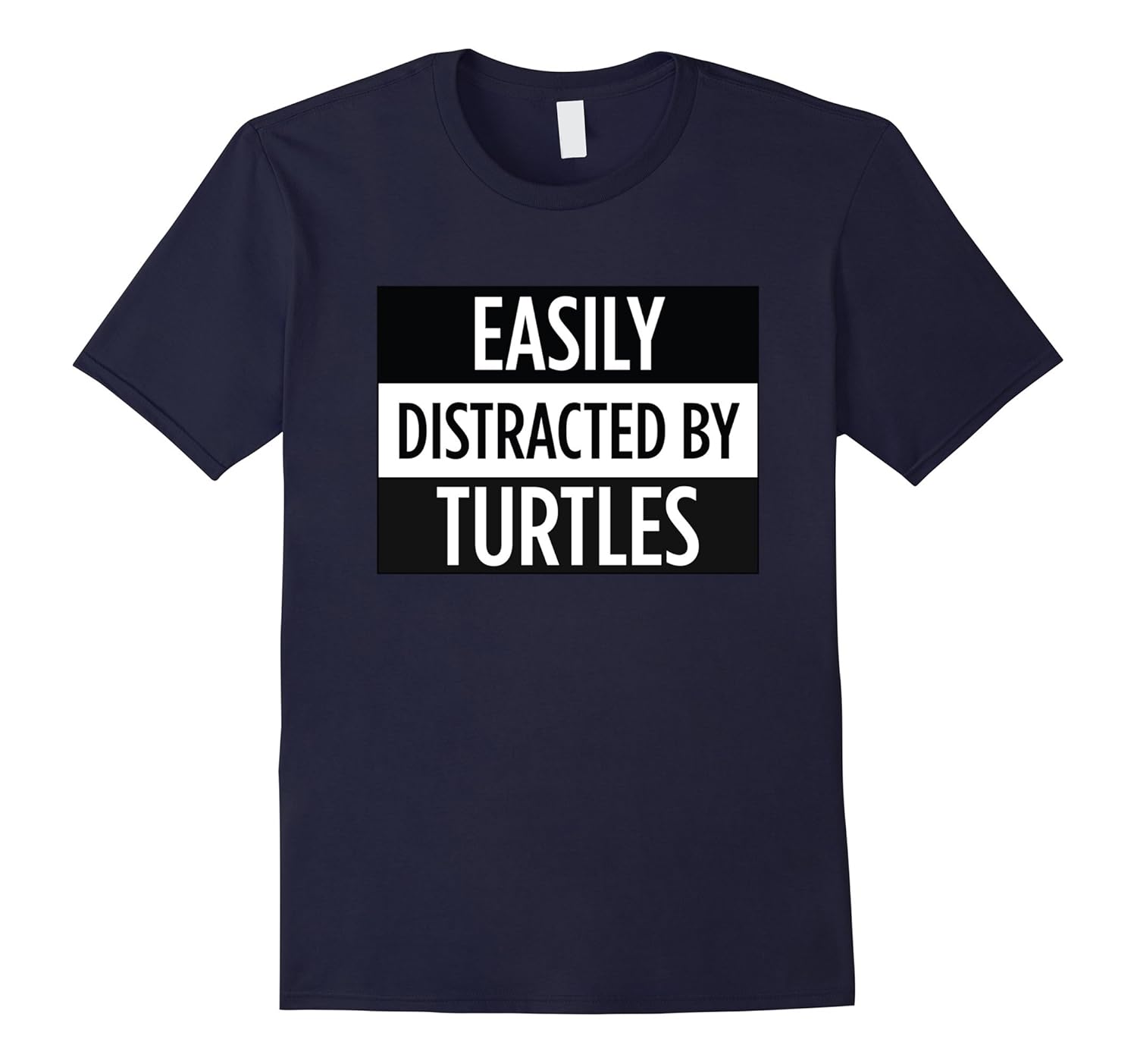 Easily Distracted By Turtles - Funny Reptile T-Shirt-ANZ