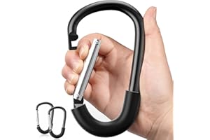 SURDOCA Stroller Hooks, Heavy-Duty Universal Stroller Clips for Bags, Large Carabiner Hook Stroller Accessory for Mom, Baby T