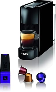 Krups Nespresso XN1108 Essenza Mini Kaffeekapselmaschine, 1260 Watt, schwarz, 0,6 Liter