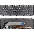 SUNMALL New Laptop Keyboard Replacement with Backlit Compatible with HP Probook 450 G0, 450 G1, 450 G2, 455 G1, 455 G2, 470 G0, 470 G1, 470 G2 Series Black US Layout
