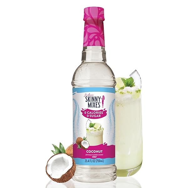 JORDAN’S SKINNY MIXES SUGAR FREE SYRUP, COCONUT FLAVOR,...