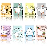 Funny Gosse Magnetic Bookmarks: 8 Pcs Gosse Magnet Book Marks, Cute Animals Page Marker Clips for Reading Women, Fun Bookish Gifts for Girls Kids, Back to School Accessories