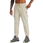 Willit Men's Lightweight Hiking Pants Quick Dry Waterproof Cargo Joggers with Zip Pockets Travel Athletic Outdoor UPF 50+