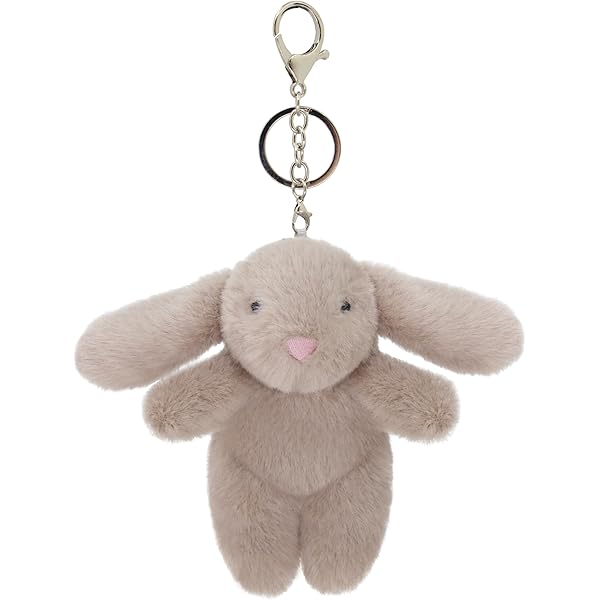 Amazon.com: Jellycat Smudge Rabbit Bag Charm, 3 inches - Rabbit