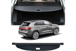 AQAE Cargo Cover Compatible with 2019-2023 Lincoln Nautilus/2016-2018 MKX Trunk Cover Retractable Rear Trunk Security Cover SUV Accessories Shielding Shade Privacy Screen Cover MKX Cargo Cover