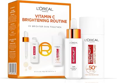 L'Oreal Paris Revitalift Clinical 12% Vitamin C Serum SPF 50+ Fluid Duo 30ml