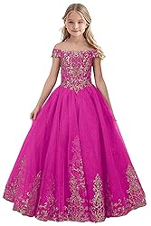 Tulle Flower Girl Dress for Wedding Sparkly