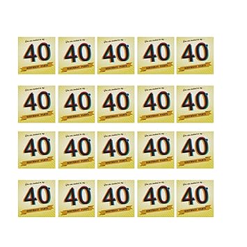 Amazon Com Yoliyana 40th Birthday Decorations Various Sticker
