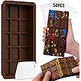 BABORUI Deep Chocolate Bar Mold, 1.2 Inch Chocolate Bar Mold for Dubai Chocolate Bar Pistachio, Large Silicone Chocolate Mold for Filling Knafeh Pistachio Cream
