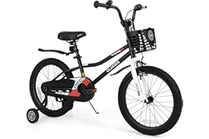 Olakids Kids Bike, 12 14 16 18 Inch Toddlers Bike for Boys Girls Age 3-8 Years, Children's Bicycle with Training Wheels Adjus