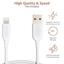 Amazon Basics USB-A to Lightning ABS Charger