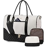 LOVEVOOK Large Travel Duffle Bags For Women,Weekender Bag With Shoe Compartment Amp Wet Pocket,Hospital Bag For Women Labor Delivery,Carry On Overnight Bag With Wet Pocket,Gym Sleepover Bags